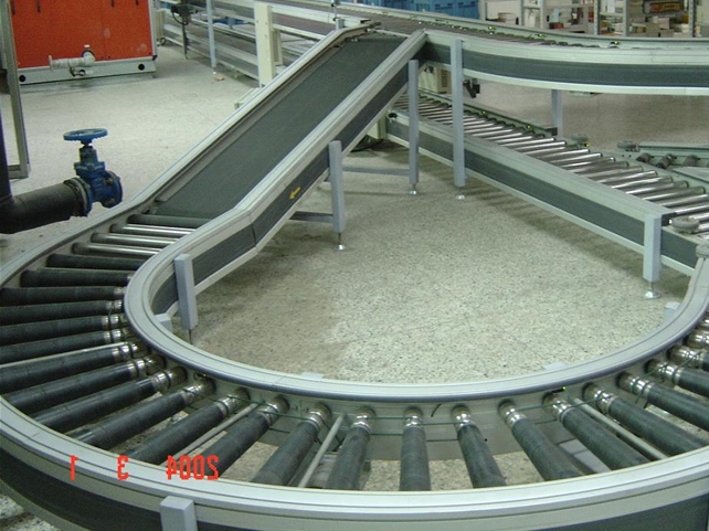 滾柱輸送機，滾道輸送機實例圖