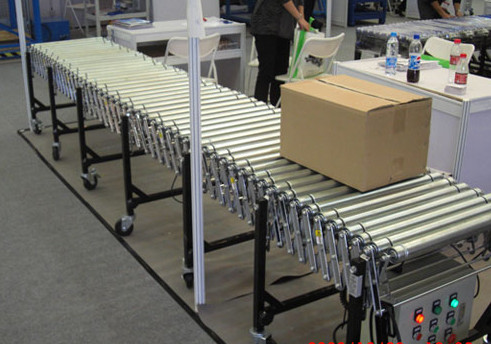 伸縮輥筒輸送機(jī)運(yùn)行圖，m.870992.com